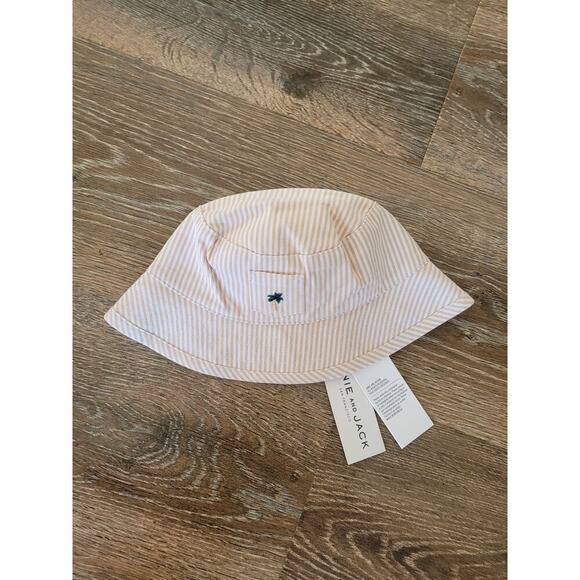 Janie and Jack Baby Sun Bucket Hat Striped Palm Tree Adjustable Chin Strap #8‎ - Picture 2 of 4